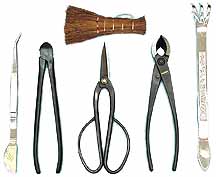  outils utiliss pour les bonsas 