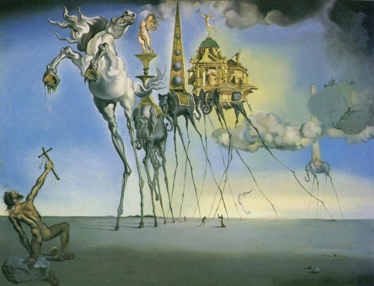 La tentation de saint-antoine par Dali