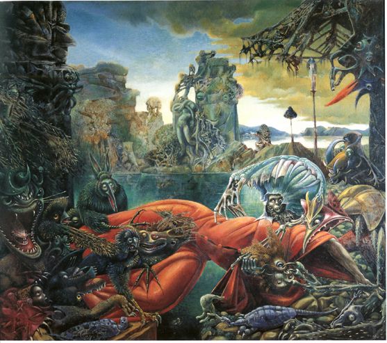 La tentation de saint-antoine par Max Ernst en 1945