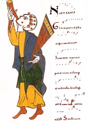 Musicien du Tropaire de Saint-Martial de Limoges (XI sicle ) un recueil de pices sacres et profanes avec notation musicale